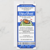 フットボールのチケットのバーのバルミツワーの招待状 招待状 (正面)