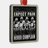 フットボールのチャンピオン メタルオーナメント (右)