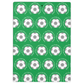 フットボールのチームがグリーンフットボールのコーチに クリップボード (裏面)