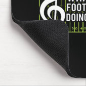 フットボールのチームが我々のフィールドで何をしているのか マウスパッド (コーナー)