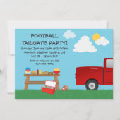 フットボールのテールゲートのパーティの招待状 招待状 (正面)