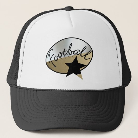 フットボールのトラック帽 キャップ (正面)