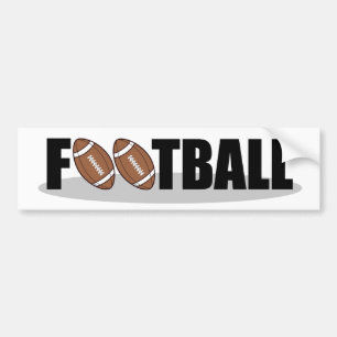 フットボールのバンパーステッカー バンパーステッカー