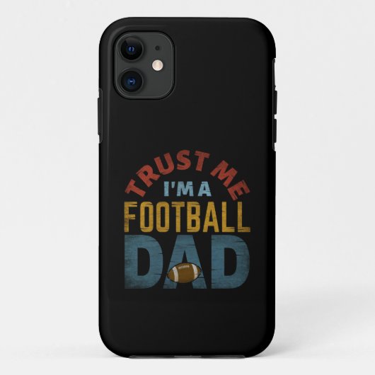 フットボールのパパですから信じて Case-Mate iPhoneケース (裏面)