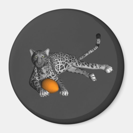 フットボールのパンサー マグネット (正面)