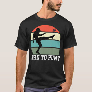 フットボールのパントを蹴るために生まれたフットボールパントマスター 笑 Tシャツ
