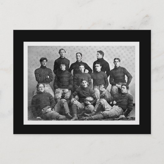 フットボールのパーティの招待状の郵便はがき インビテーションポストカード (正面)