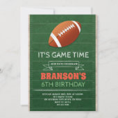 フットボールのパーティの招待状 招待状 (正面)