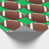フットボールのファンのスポーツコーチ ラッピングペーパー (角)