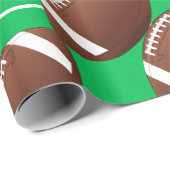 フットボールのファンのスポーツコーチ ラッピングペーパー (ロールコーナー)