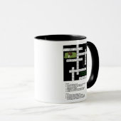 フットボールのファンのマグのためのクロスワード・パズル マグカップ (正面右)