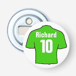 フットボールのファンシャツをパーソナライズ。 栓抜き