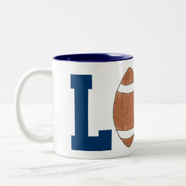 フットボールのファン愛マグ ツートーンマグカップ