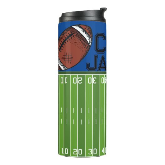 フットボールのフィールドコーチパーソナライズされた タンブラー (回転左)