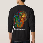 フットボールのフェニックスの鳥"再度上昇!" できます考えて下さいか。 スウェットシャツ (裏面)