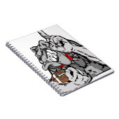 フットボールのブルドッグ ノートブック (右側)