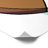 フットボールのブルーヘルメット ポスター (角)