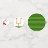 フットボールのベビーシャワー コンフェッティ (裏面)