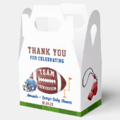 フットボールのベビーシャワー フェイバーボックス (オープン)