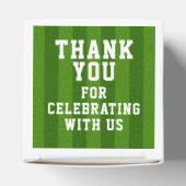 フットボールのベビーシャワー フェイバーボックス (上部)