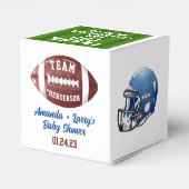 フットボールのベビーシャワー フェイバーボックス (裏面サイド)