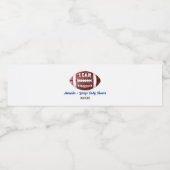 フットボールのベビーシャワー ペットボトルラベル (シングルラベル)