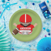 フットボールのベビーシャワー ペーパープレート