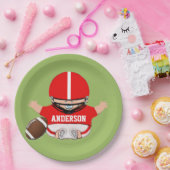 フットボールのベビーシャワー ペーパープレート