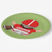 フットボールのベビーシャワー ペーパープレート