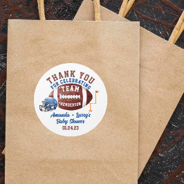 フットボールのベビーシャワー ラウンドシール