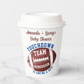 フットボールのベビーシャワー 紙コップ (正面)