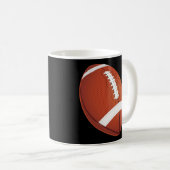 フットボールのマグ コーヒーマグカップ (正面右)