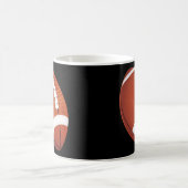 フットボールのマグ コーヒーマグカップ (中央)