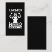 フットボールのラインマン，クォーターバックにヘロスが必要 名刺 (正面/裏面)