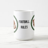 フットボールのルール コーヒーマグカップ (中央)
