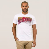 フットボールのワイシャツの女の子 Tシャツ (正面フル)