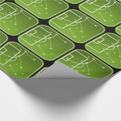 フットボールの作戦板 ラッピングペーパー (角)