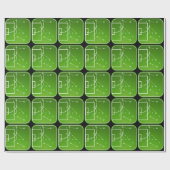 フットボールの作戦板 ラッピングペーパー (フラット)