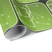 フットボールの作戦板 ラッピングペーパー (ロールコーナー)