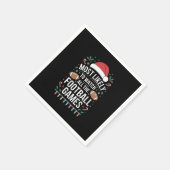 フットボールの全ての試合クリスマスを見る可能性が最も高い スタンダードカクテルナプキン (角)