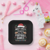 フットボールの全ての試合クリスマスを見る可能性が最も高い ペーパープレート (パーティー)