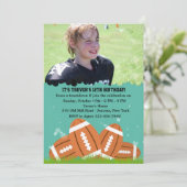 フットボールの写真の招待状 招待状 (スタンド正面)