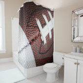 フットボールの写真クローズアップ シャワーカーテン (インサイチュ)