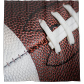 フットボールの写真クローズアップ シャワーカーテン (正面)