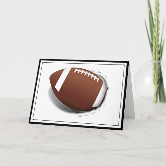 フットボールの切り裂き カード (正面)