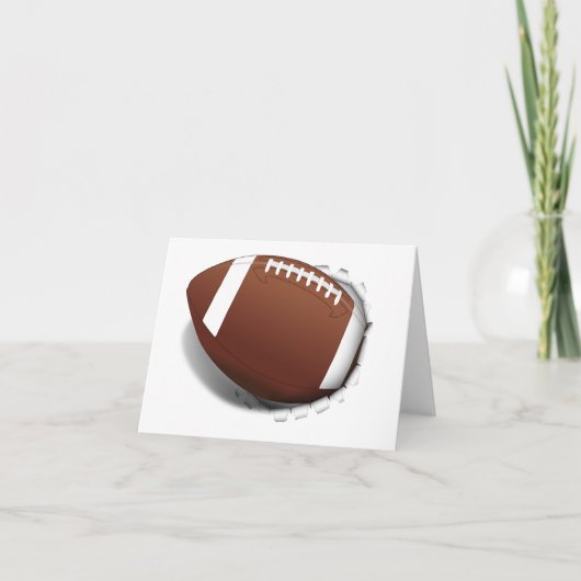 フットボールの切り裂き カード (正面)