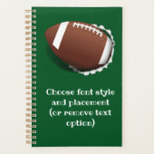 フットボールの切り裂き プランナー手帳 (正面)