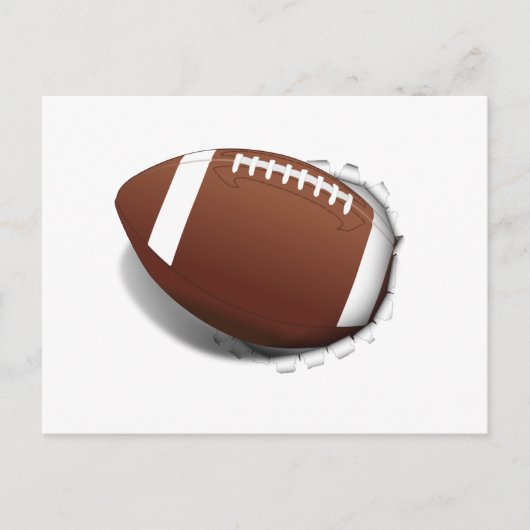 フットボールの切り裂き ポストカード (正面)