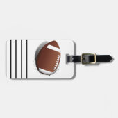 フットボールの切り裂き ラゲッジタグ (正面横)