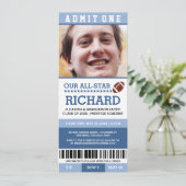 フットボールの卒業パーティーの招待 招待状 (スタンド正面)